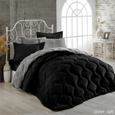 Welsoft Tek Kişilik Çift Yönlü Yorgan Siyah